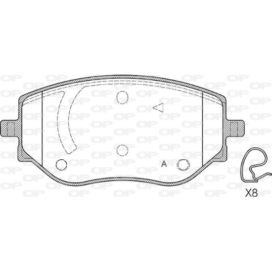 ΣΕΤ ΤΑΚΑΚΙΑ ΕΜ RENAULT CLIO IV 19-, MICRA V (K14) 16--Open Parts-BPA1887.00