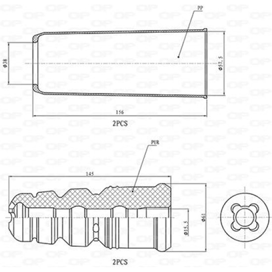 ΚΙΤ ΠΡΟΣΤΑΣΙΑΣ ΣΚΟΝΗΣ AUDI A4 Allroad B8 (8KH)-Open Parts-DCK5124.04