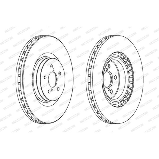 ΔΙΣΚΟΠΛΑΚΑ ΕΜ SUBARU IMPREZA (GD+GG) 2.0 WRX STi (326mmX30mm) (5X100mm)