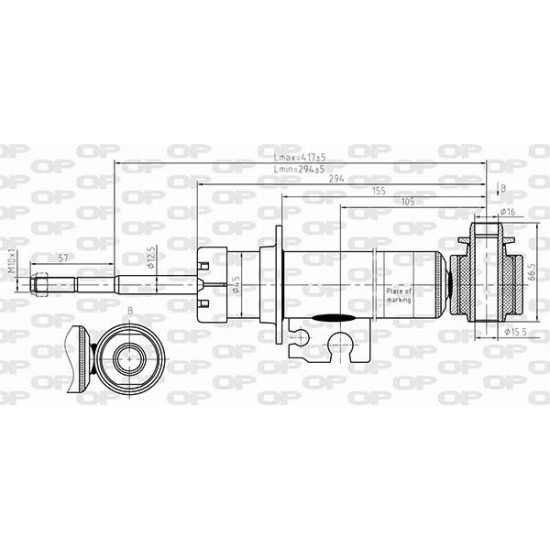 ΑΜΟΡΤΙΣΕΡ ΟΠ MINI MINI (R56)-Open Parts-SAB8632.32