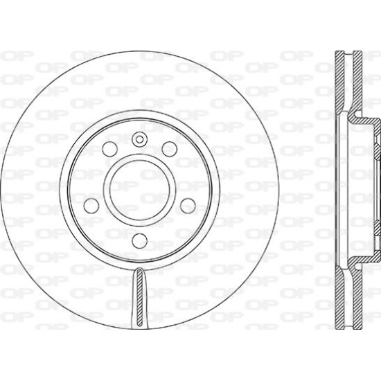 ΔΙΣΚΟΠΛΑΚΑ ΤΕΜ (COATED) VOLVO S60 III (224)-Open Parts-BDR2888.20