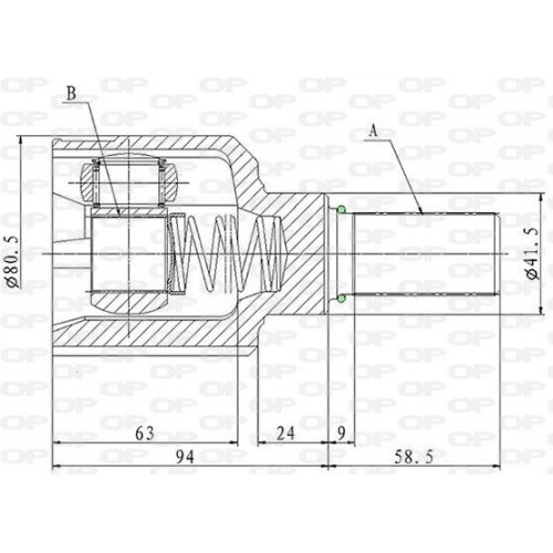 ΜΠΙΛΙΟΦΟΡΟΣ ΙΜΙΑΞΩΝΙΟΥ CITROEN C3 AIRCROSS II-Open Parts-CVJ5870.20