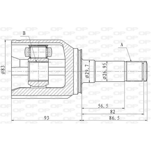 ΜΠΙΛΙΟΦΟΡΟΣ ΙΜΙΑΞΩΝΙΟΥ FIAT PANDA (312)-Open Parts-CVJ5844.20