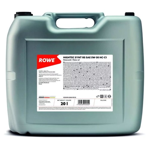 ΛΙΠΑΝΤΙΚΟ HIGHTEC SYNT RS SAE 5W-30 HC-C1 (20 Lt)-ROWE-RW20109020099
