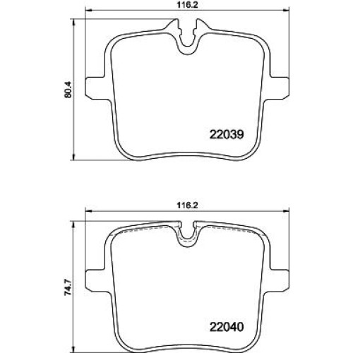 ΣΕΤ ΤΑΚΑΚΙΑ ΟΠ BMW X5M (G30)-Hella Pagid-HL8DB355037991