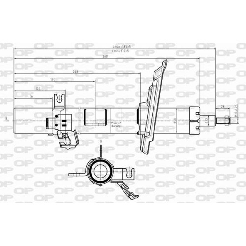 ΑΜΟΡΤΙΣΕΡ ΕΜ ΔΞ NISSAN QASHQAI II SUV (J11)-Open Parts-SAB8624.31