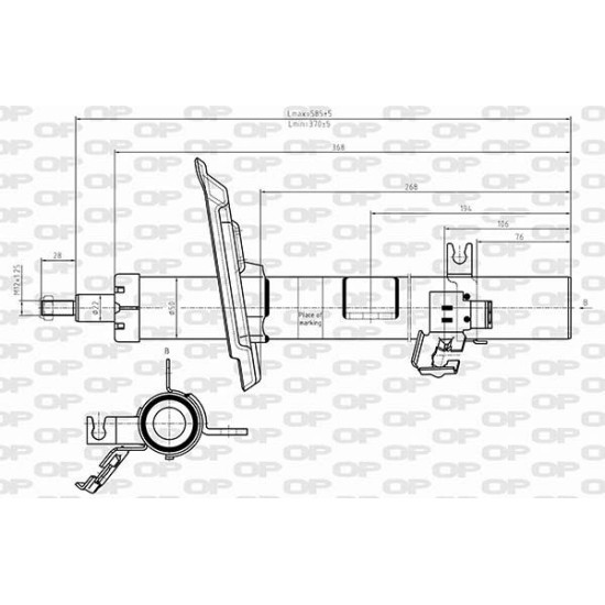 ΑΜΟΡΤΙΣΕΡ ΕΜ ΑΡ NISSAN QASHQAI II SUV (J11)-Open Parts-SAB8625.31