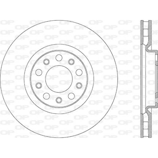 ΔΙΣΚΟΠΛΑΚΑ ΕΜ ALFA ROMEO GIULIA 15--Open Parts-BDR2877.20