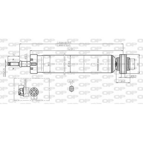 ΑΜΟΡΤΙΣΕΡ ΟΠ CITROEN C4 II (NC)-Open Parts-SAB8652.32