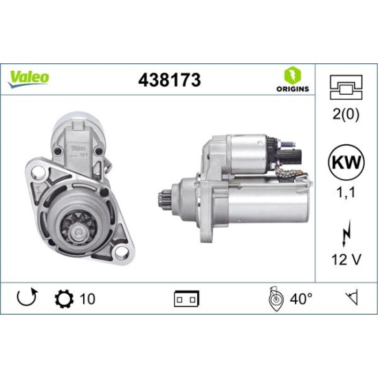 ΜΙΖΑ AUDI A3 VW GOLF 1.6 FSI 03--Valeo-VL438173