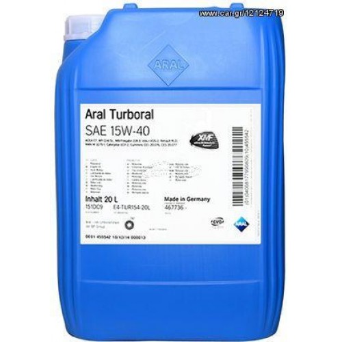Aral Turboral 15W40 (20 Lt)