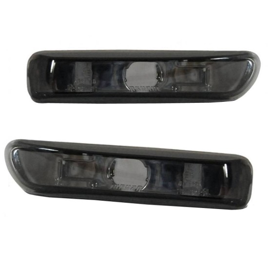 Πλαϊνά Φλας Φτερού Για Bmw 3 E46 Sedan 99-01 / Touring 99-01 / Compact 01-04 / Coupe 99-03 Smoke 2 Τεμάχια
