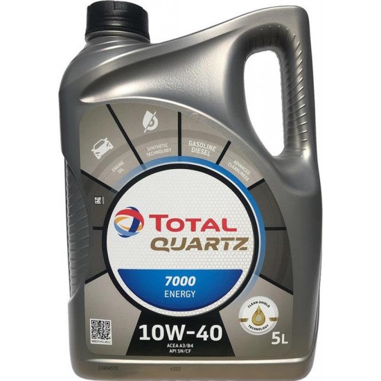 Total Quartz 7000 10W40 5 Lt