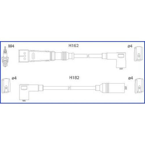 ΣΕΤ ΜΠΟΥΖΟΚΑΛΩΔΙΑ VW TRANSPORTER III 2.1CAT