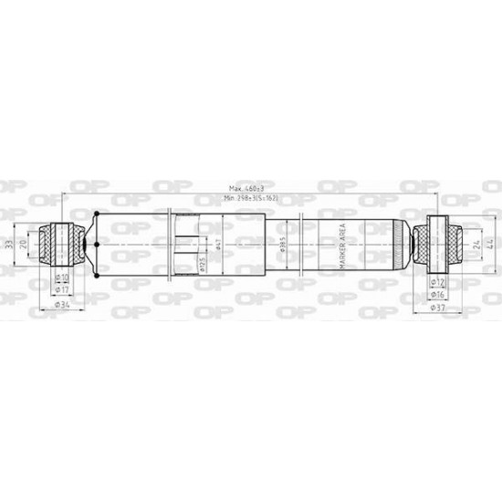 ΑΜΟΡΤΙΣΕΡ ΠΙΣΩ ΑΡΙΣΤΕΡΑ & ΔΕΞΙΑ FIAT PANDA (312, 319), PANDA VAN (312, 519)