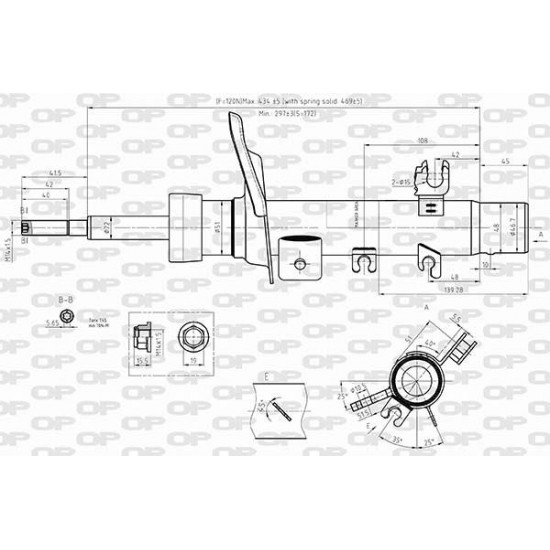 ΑΜΟΡΤΙΣΕΡ ΕΜΠΡΟΣ ΑΡΙΣΤΕΡΟ CITROΕΝ C3 II (SC), DS3 (SA)