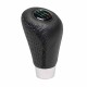 Πόμολο Λεβιέ Ταχυτήτων Universal Δερματίνη Μαύρο Με Μαύρη Ραφή Για Κανονική Όπισθεν 2505GRΒ