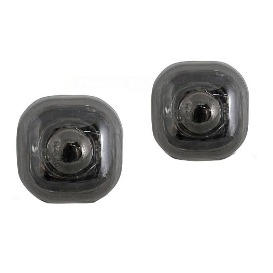 Πλαϊνά Φλας Φτερού Για Audi A3 8L 96-00 / A4 B5 94-98 / Skoda Octavia 97-04 / Fabia 00-04 Τετράγωνα Smoke 2 Τεμάχια