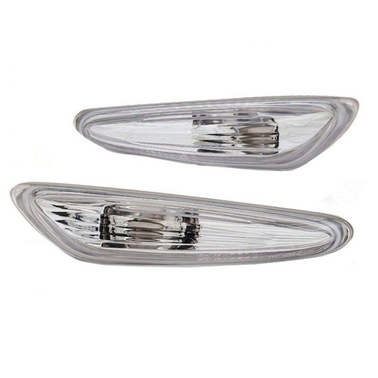 Πλαϊνά Φλας Φτερού Για Bmw 3 E46 Sedan 01-05 / Touring 01-05 / 5 E60/E61 03-10 / X3 E83 03-10 Crystal 2 Τεμάχια