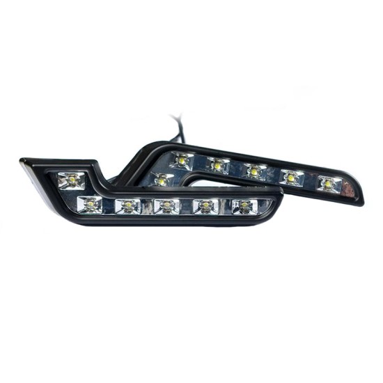 DRL Set Φώτα Ημέρας Universal L-Σχήμα Mercedes-Benz E-Class W212 Look 12 Volt 2 Τεμάχια