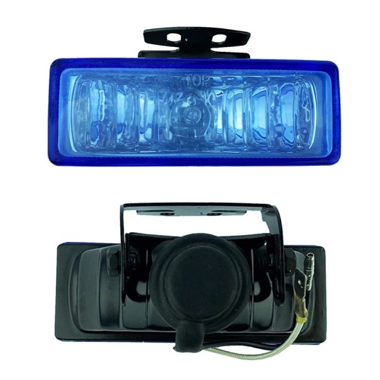 Προβολείς Ομίχλης Universal 126x46mm H3 12 Volt 55 Watt LA-V127 Μπλε 2 Τεμάχια