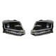 Μπροστινά Φανάρια Set Για Vw Amarok 2010+ DRL Full Led Halogen Version Μαύρα LEDHL107-BK RHD (Δεξιοτίμονα) Osram Ledriving