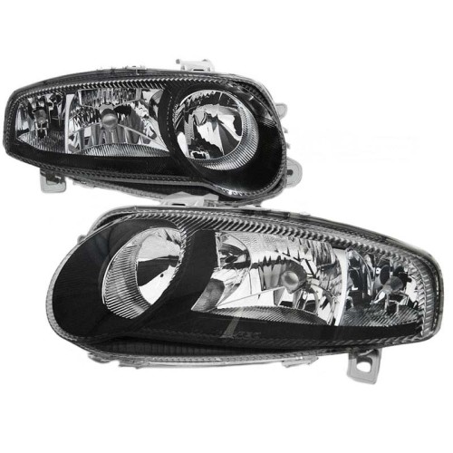 Μπροστινά Φανάρια Set Για Alfa Romeo 147 01-04 Μαύρα GTA H7/H7/H1 Depo