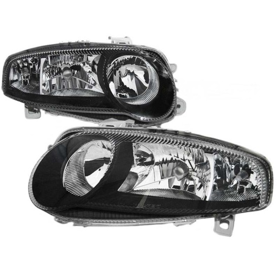 Μπροστινά Φανάρια Set Για Alfa Romeo 147 01-04 Μαύρα GTA H7/H7/H1 Depo