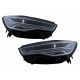 Μπροστινά Φανάρια Set Για Audi A6 4G C7 11-18 DRL Full Led Matrix Design & Dynamic Φλας Μαύρα Με Μοτέρ Carner