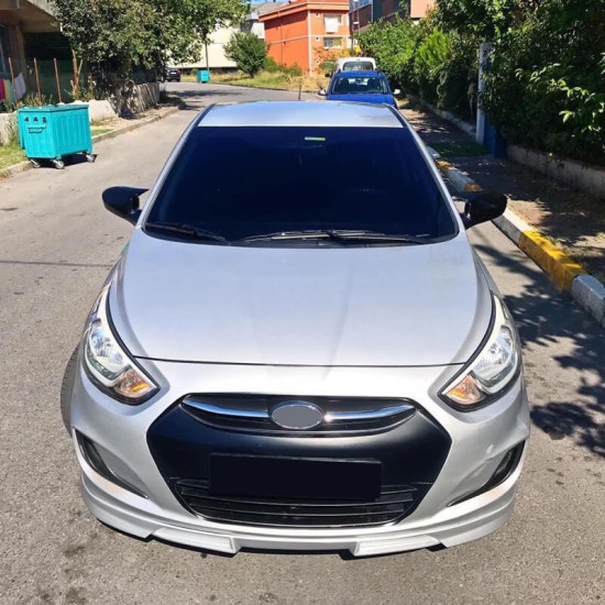 Καπάκια Καθρεφτών Για Hyundai Accent 2011-2018 Χωρίς Φλας Γυαλιστερό Μαύρο 2 Τεμάχια