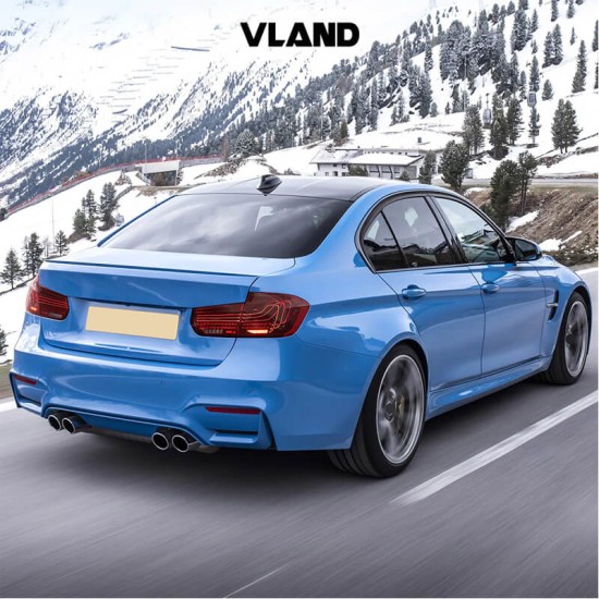 Πισινά Φανάρια Set Για Bmw 3 F30 11-18 Sedan CSL M3 F80 / Laser Look Red/Crystal Vland