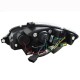 Μπροστινά Φανάρια Set Για Seat Leon 1P 09-13 Facelift DRL Μαύρα H1/H1 Sonar