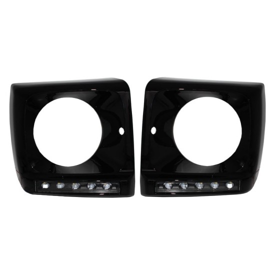 Μασκάκια Φαναριών Με DRL Για Mercedes-Benz G-Class W461/W463 90-15 G55/G65 Amg 4 Τεμάχια