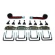 Μπαγκαζιέρα Οροφής Cube 470L Silver Mat Με Μονό Άνοιγμα