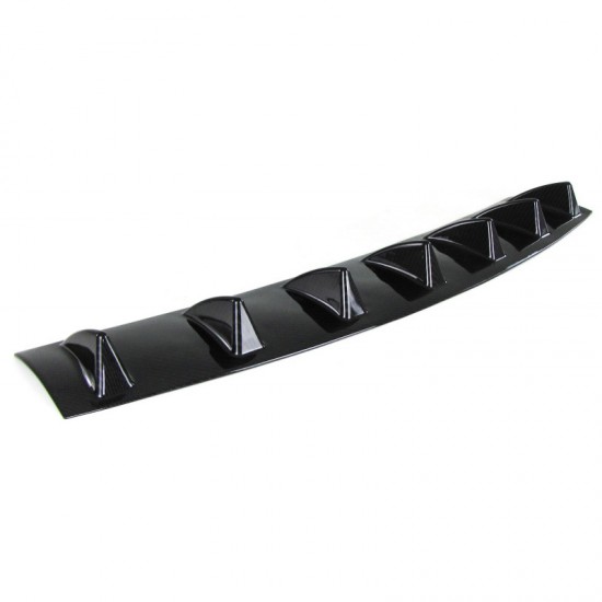 Diffuser Πίσω Προφυλακτήρα Universal Με 7 Πτερύγια Carbon Look Από Abs Πλαστικό 1 Τεμάχιο