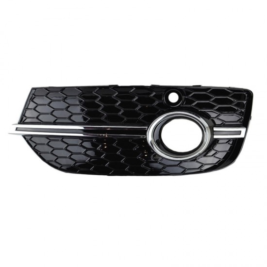 Δίχτυ Προφυλακτήρα Εμπρός Πλαινό Για Audi Q3 8U 11-15 RSQ3 Look Γυαλιστερό Μαύρο / Χρώμιο Με Pdc Αριστερό & Δεξί 2 Τεμάχια