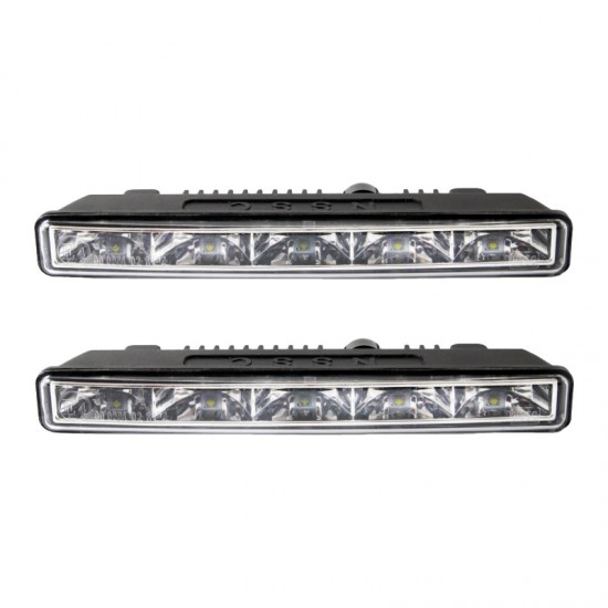 DRL Set Φώτα Ημέρας Universal DRL 501 HP Mini 12-24 Volt 10.64 Watt 187 x 23.5 x 46mm 2 Τεμάχια