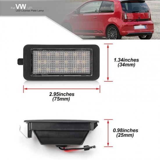 Led Φαναράκι Πινακίδας Για VW Up 12-17 / Seat Mii 12-21 / Skoda Citigo 12-21 Canbus 1 Τεμάχιο