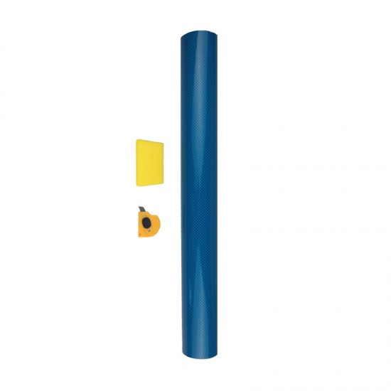 Αυτοκόλλητο Carbon Film 48x60cm Racesport Μπλε