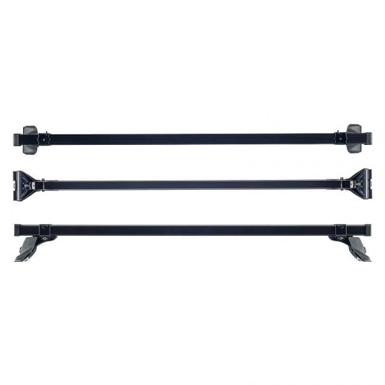 Μπάρες Οροφής Σιδερένιες CRUZ Cargo Xpro-140cm 923-210 Σετ Με Πόδια Για Ford Transit Custom H2 13+ 3 Τεμάχια Με Extra 2 T-Track Κανάλι Τοποθέτησης