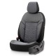 Καλύμματα Αυτοκινήτου Otom Reflective Design Universal Jacquard / Rachel / Δερματίνη Σετ Εμπρός / Πίσω 11 Τεμαχίων Μαύρο - Σκούρο Γκρι RFL-2603