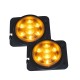 Πλαϊνά Φλας Φτερού Για Jeep Wrangler JK 07-18 Χρώμιο Led 2 Τεμάχια