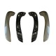 Χειρολαβές Πόρτας Εσωτερικές Για Renault Megane 3 09-17 / Fluence 09-15 Εμπρός Αριστερά & Δεξιά Σετ 4 Τεμαχίων Smoke / Γκρι