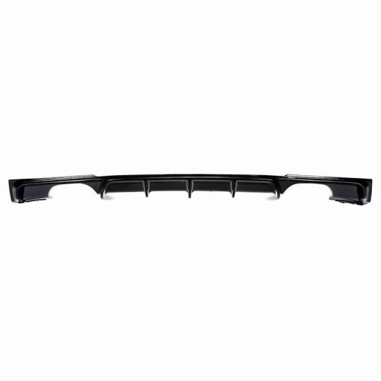 Diffuser Πίσω Προφυλακτήρα Για Bmw 3 F30/F31 11-19 M-Packet Μαύρο Γυαλιστερό Με 2 Διπλές Τρύπες Εξάτμισης Αριστερά & Δεξιά Από Abs Πλαστικό 1 Τεμάχιο