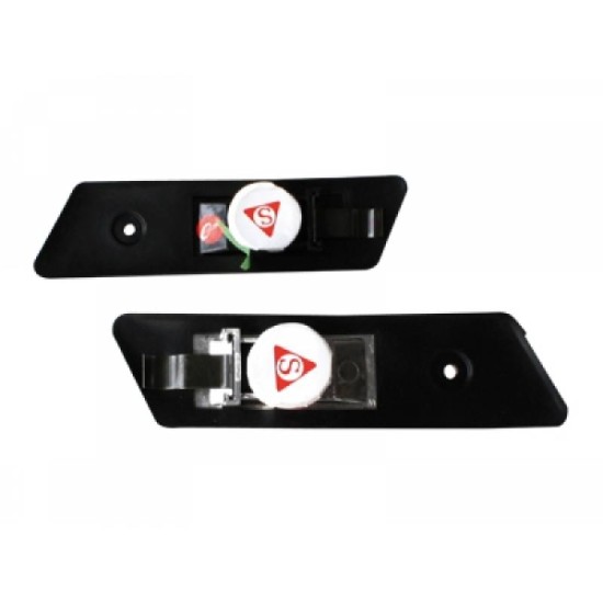 Πλαϊνά Φλας Φτερού Για Bmw 3 E36 90-96 / 3 E30 / 5 E34 88-95 / 7 E32 86-94 Black Βιδωτό 2 Τεμάχια