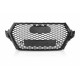 Μάσκα Για Audi Q7 4M 15-19 RSQ7 Look Κυψελωτή Μαύρη 1 Τεμάχιο