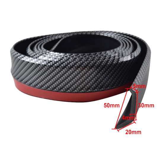 Μπροστινό Spoiler Universal Samurai Lip Safe & Style 2500mm Carbon 1 Τεμάχιο