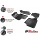 Πατάκια Σκαφάκια 3D Από Λάστιχο TPE Για Mercedes Citan 12+ / Renault Kangoo 07+ Rizline 4 Τεμάχια Μαύρα
