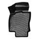 Πατάκια Σκαφάκια 3D Από Λάστιχο TPE Για VW Polo ΑW 17+ / Audi A1 18+ / Seat Ibiza KJ 17+  / Arona KJ7 17+ / Skoda Fabia 21+ Rizline 4 Τεμάχια Μαύρα