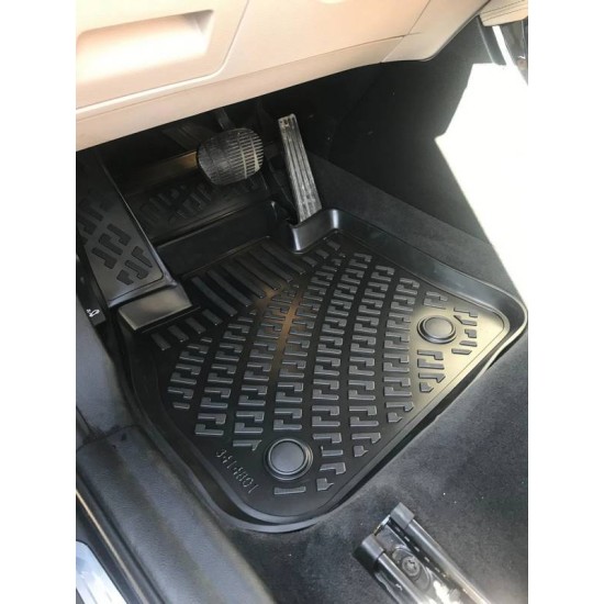 Πατάκια Σκαφάκια 3D Από Λάστιχο TPE Για  Bmw X1 U11 2022+ / X2 U10 2024+ Black Rizline 4  Τεμάχια Μαύρα